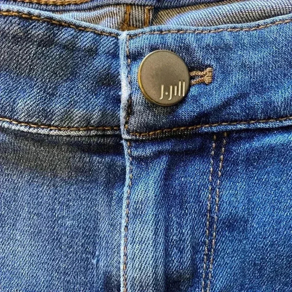 J‎ Jill Weekender Straight Leg Blue Jeans Size 6P - Picture 5 of 14